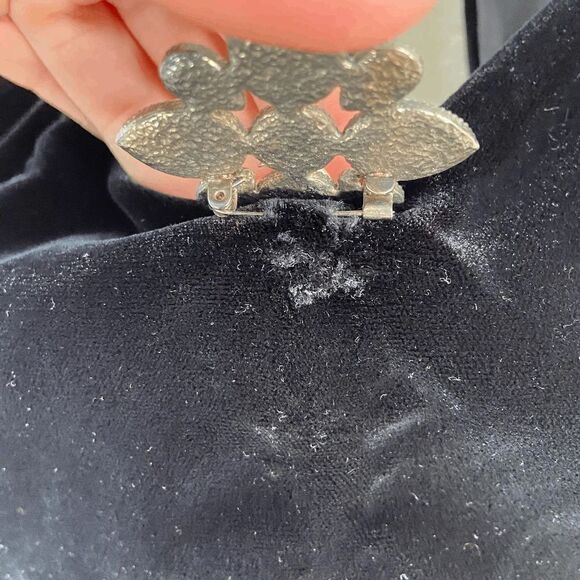 Jessica McClintock 90s Gunne Sax Black Velvet Halter Formal Gown Dress Prom - XS - Picture 9 of 10